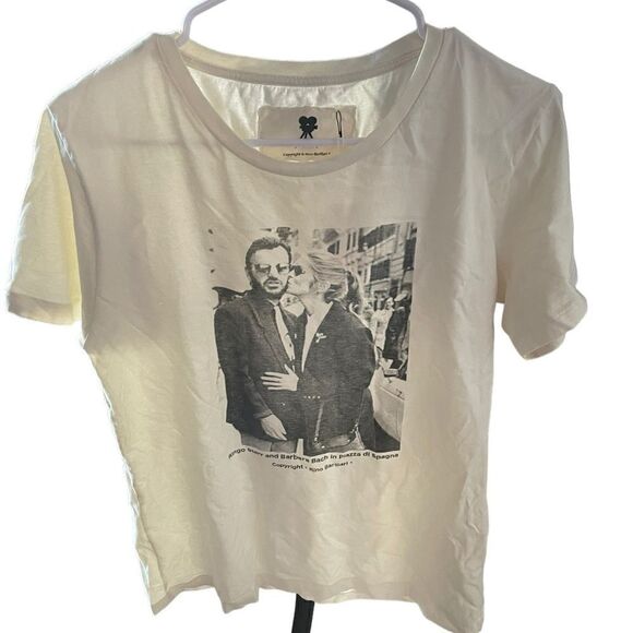 BARILLARI'S STORY Ringo Star Barbara Bach T-Shirt short Sleeve Made Italy RARE M - Picture 6 of 6